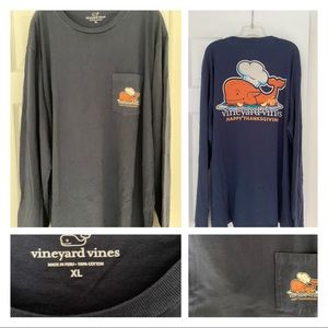 Vineyard Vines Long Sleeve Thanksgiving T-Shirt
